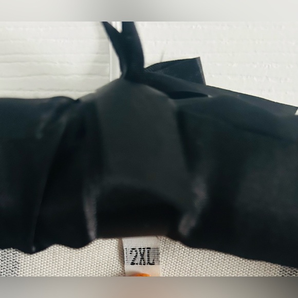 Buffalo Plaid Open Front Cardigan Sweater with front pockets - Black/White, XXL - Picture 6 of 7